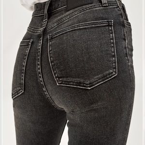NWOT Aritzia Denim Forum Lola High Rise Skinny Jean in Eyeliner